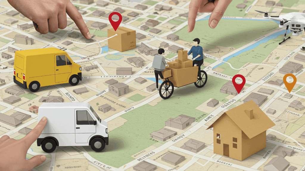 Rutas eficientes en entregas propias